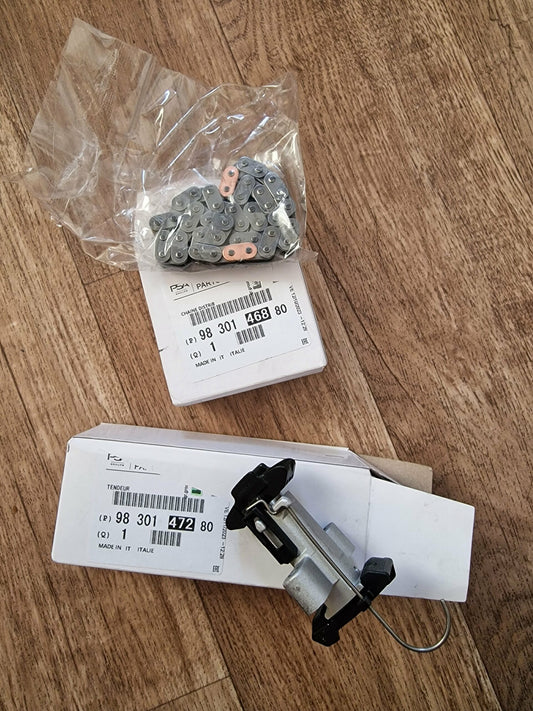 Kit chaine 1.5 HDi dv5 réf 9830147280 /9830146880 8mm NEUF