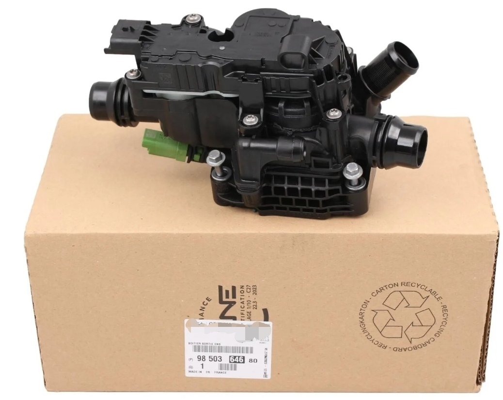BOITIER THERMOSTAT REFROIDISSEMENT PEUGEOT 1.6 BLUEHDI 9850364680 9803549480 (réf. PSA9850364680)