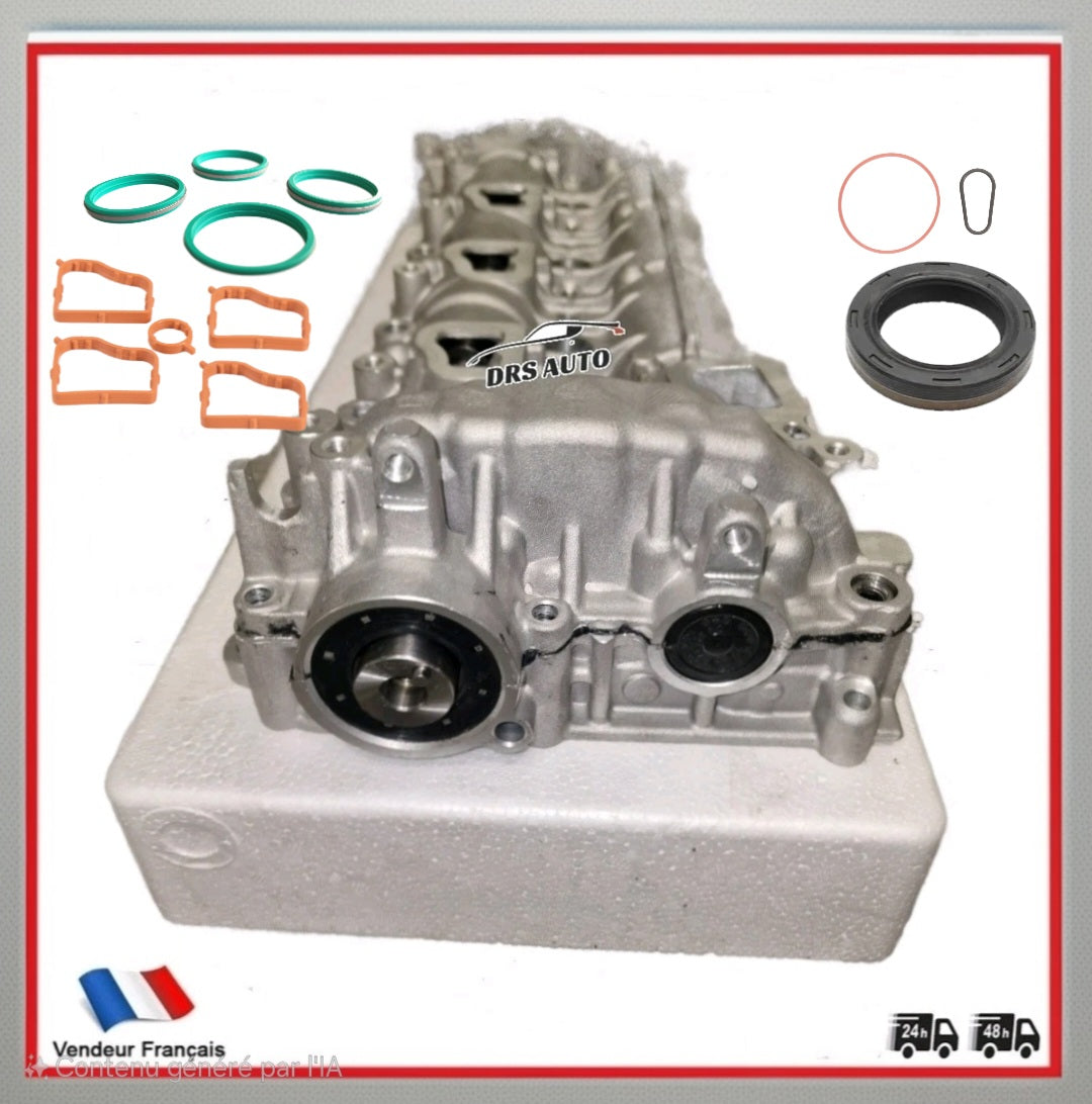 Kit Fiabilisation CHAINE 8MM 1.5 HDI 100 120 130cv / TDCI DV5 – Arbre à cames + chaîne de distribution + demi-culasse + tendeur – Peugeot Citroen Ford Opel Toyota – DV5R DV5RD ASSEMBLÉ