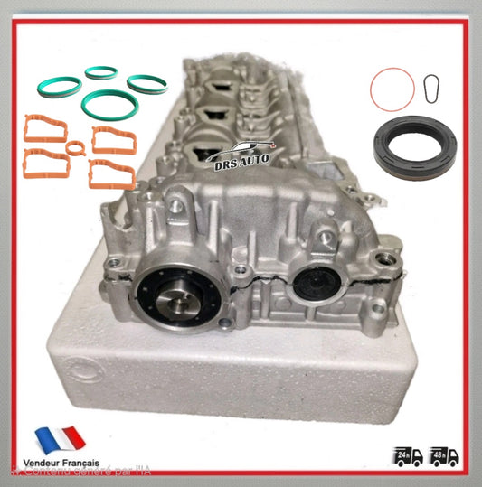 Kit Fiabilisation CHAINE 8MM 1.5 HDI 100 120 130cv / TDCI DV5 – Arbre à cames + chaîne de distribution + demi-culasse + tendeur – Peugeot Citroen Ford Opel Toyota – DV5R DV5RD ASSEMBLÉ